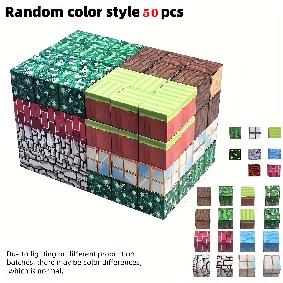 Magnetic Building Blocks Set for Future City Construction