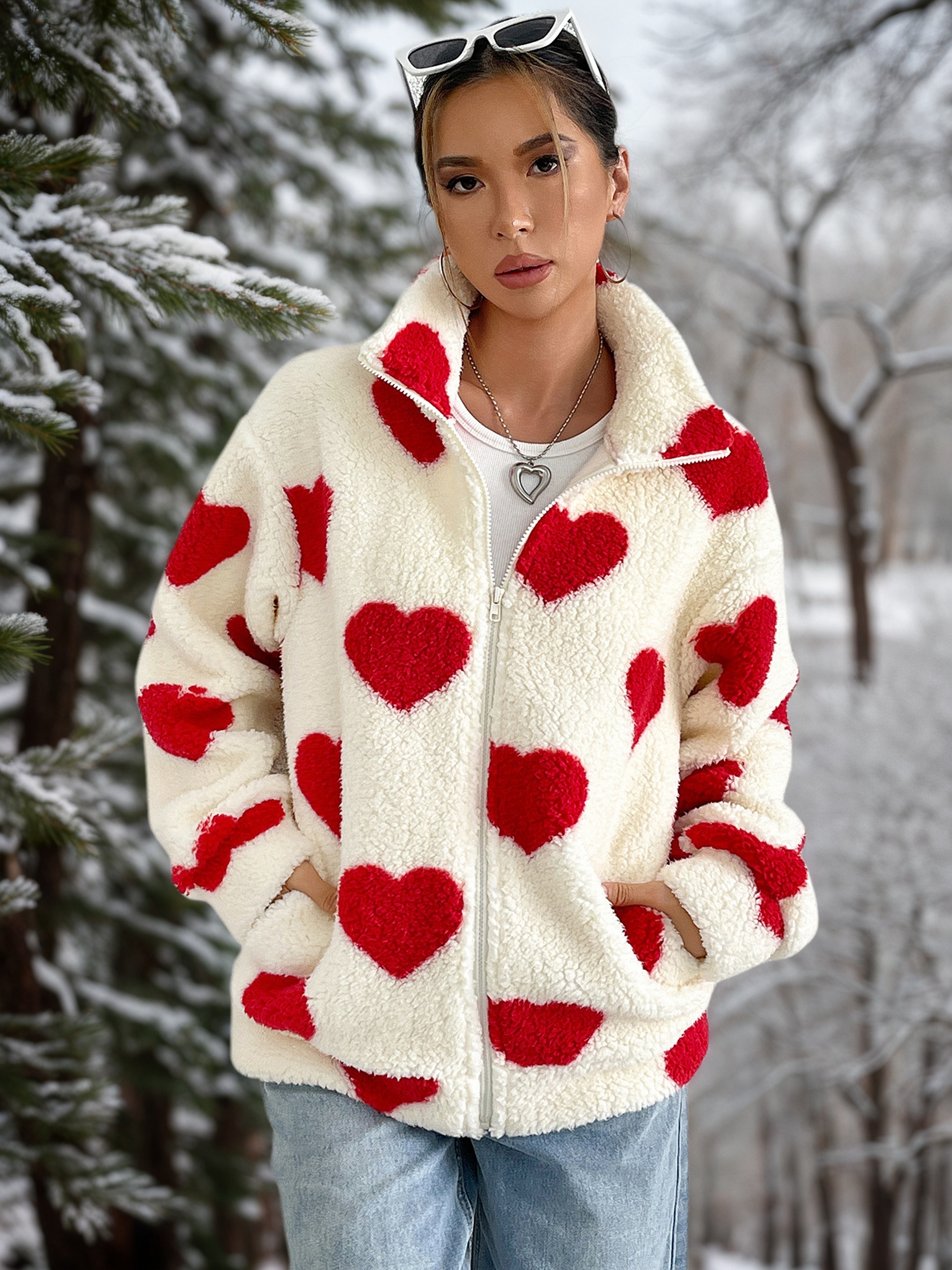 heart jacket sold on Temu United States