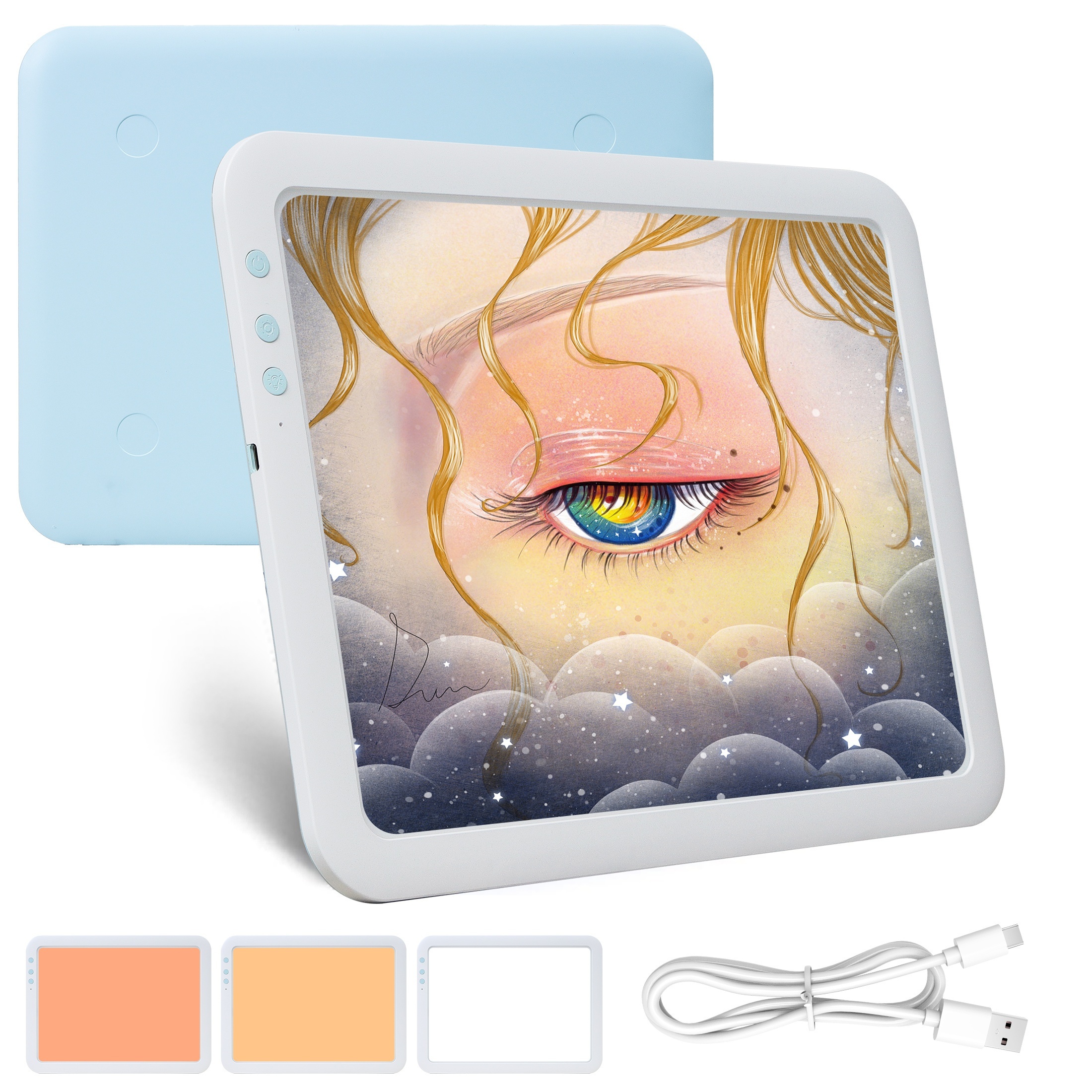 HUION Table Lumineuse Avec LED Luminosité Réglable A3 48 X 36 Cm