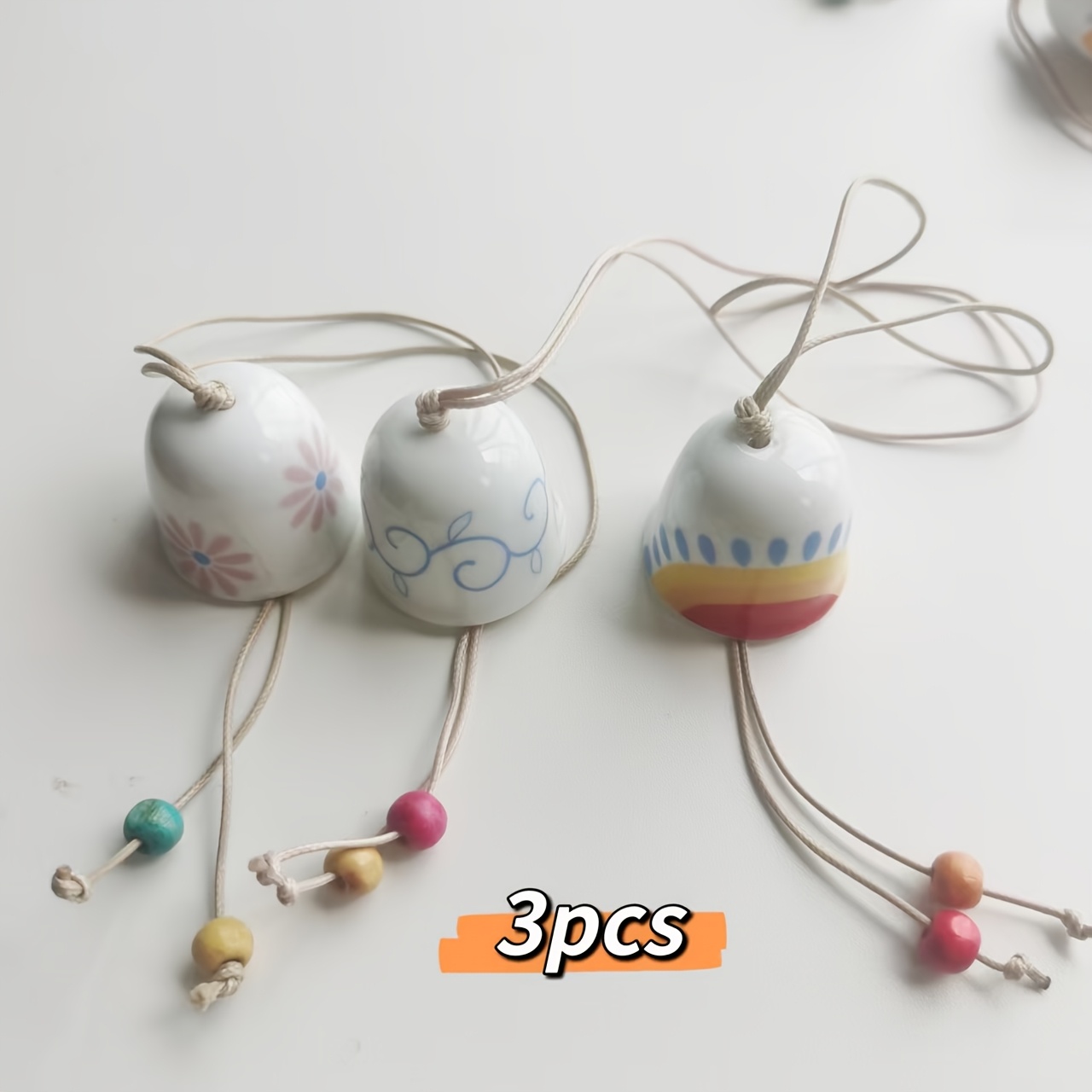 TEMU Set da 3 pezzi, stile casuale, sonaglio a vento ornamento da appendere alla porta , decorazione da appendere per , regalo
