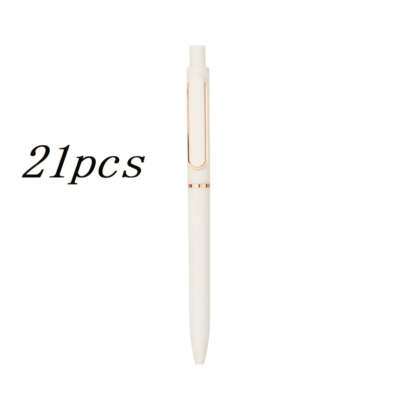 TEMU 21-pack Custom Engraved Gel Pens - Series - Durable Plastic Material, No Battery Required, Includes Random Colors, Suitable For , Teacher's Day,
