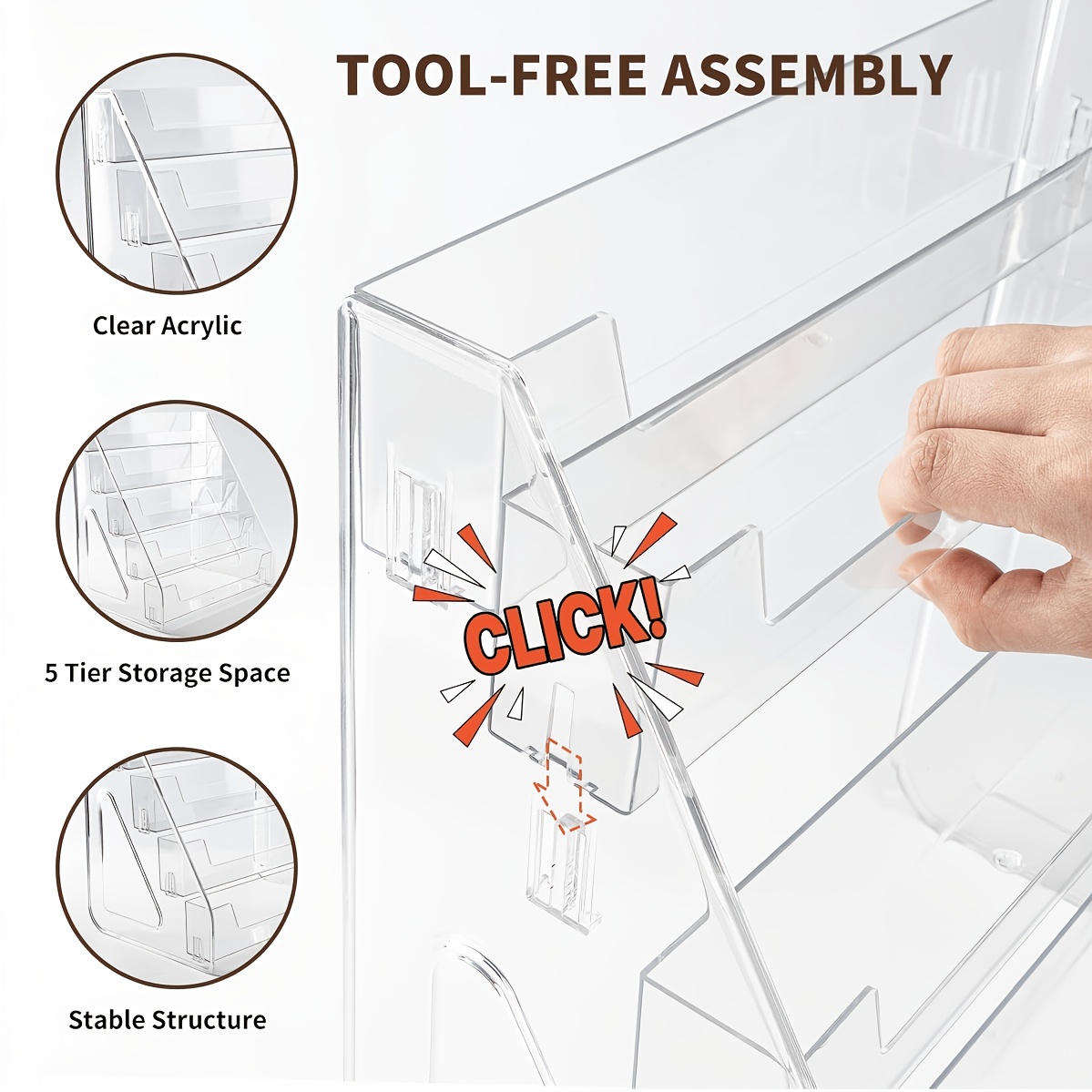 Transparent Acrylic Stackable Display Stand for Snacks