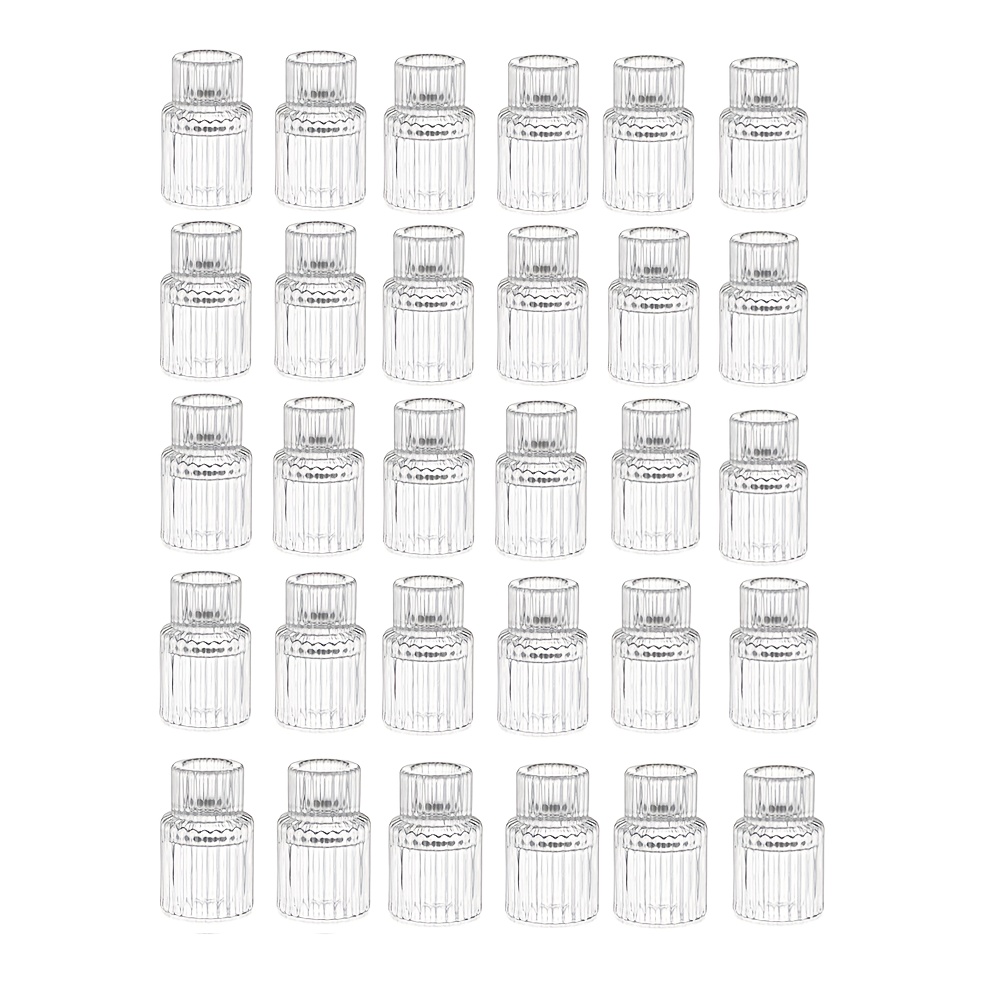 TEMU Set Of 30 Tapered Glass Candle Holders For Tealight Candles, Perfect For Table Centerpieces, Wedding Decorations, And Dinner Parties
