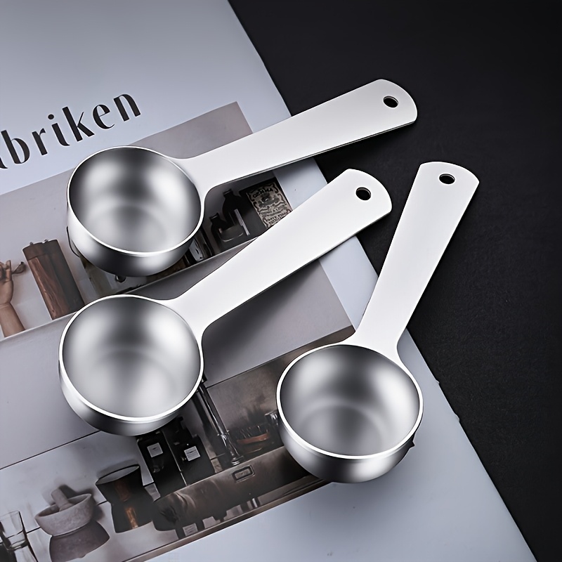 Stainless Steel Measuring Spoon 0.68oz - Kitchen And Seasoning Measuring Spoon, Durable For Baking And Cooking, Rv Kitchen, Household Measuring Tool -1/2/3pcs