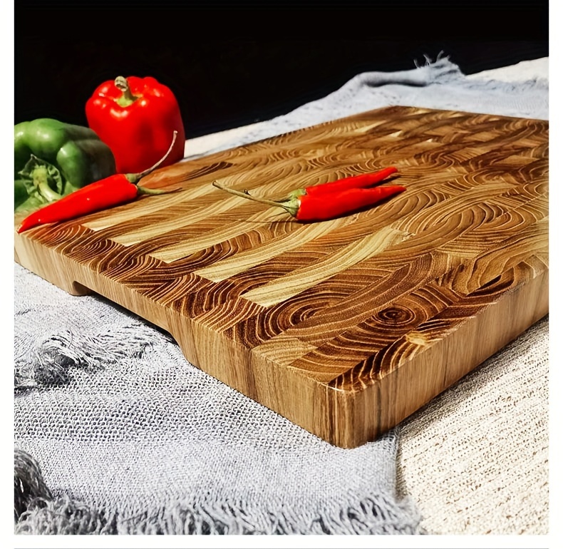 1p teak kitchen cutting board home creative cutting board thick wooden chopping board wooden cutting board details 7