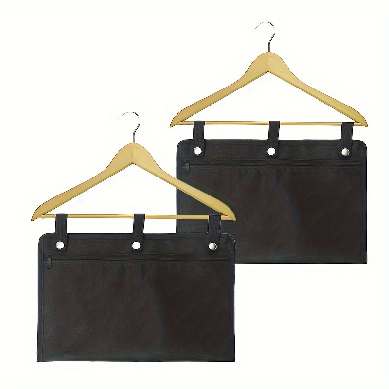 E-shop Die Hänge-Tasche, die mit einem Kleiderbügel verwendet wird, kann wichtige Dokumente und Wertsachen bis zu A4-Größe aufbewahren. Diese diskrete
