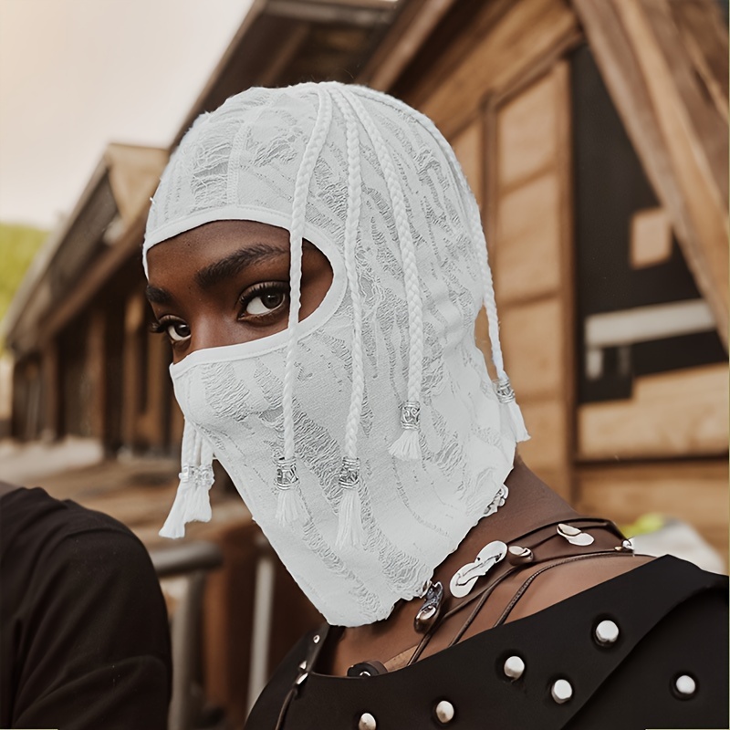 1pc unisex knitted balaclava cool braided bell suitable - Temu