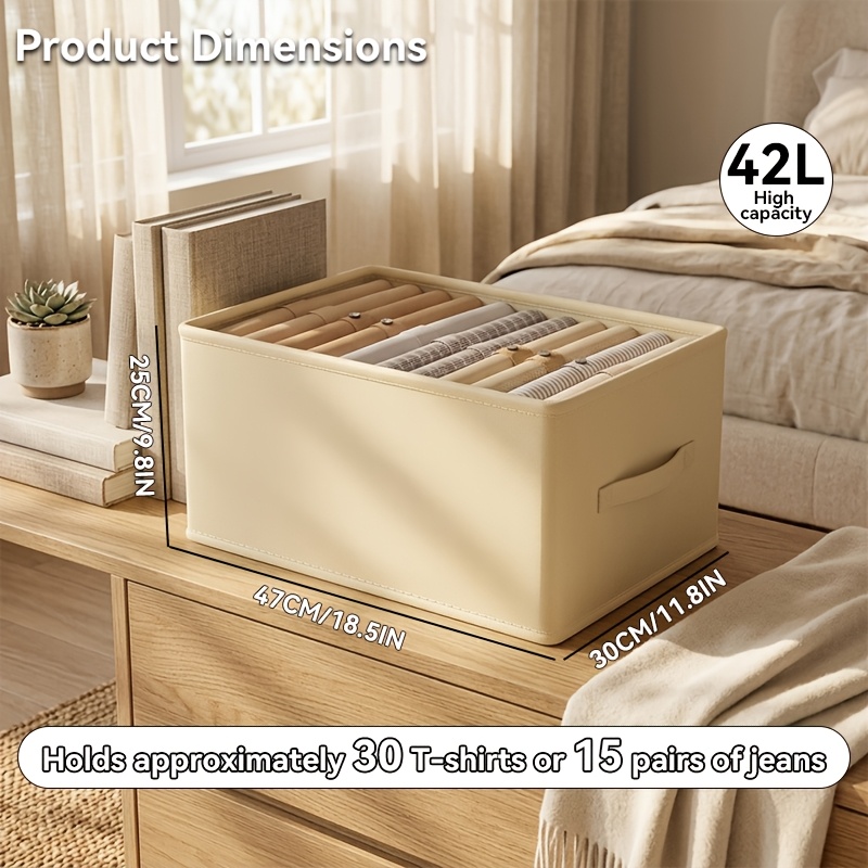 42L Large Capacity Foldable Clothes Storage Box