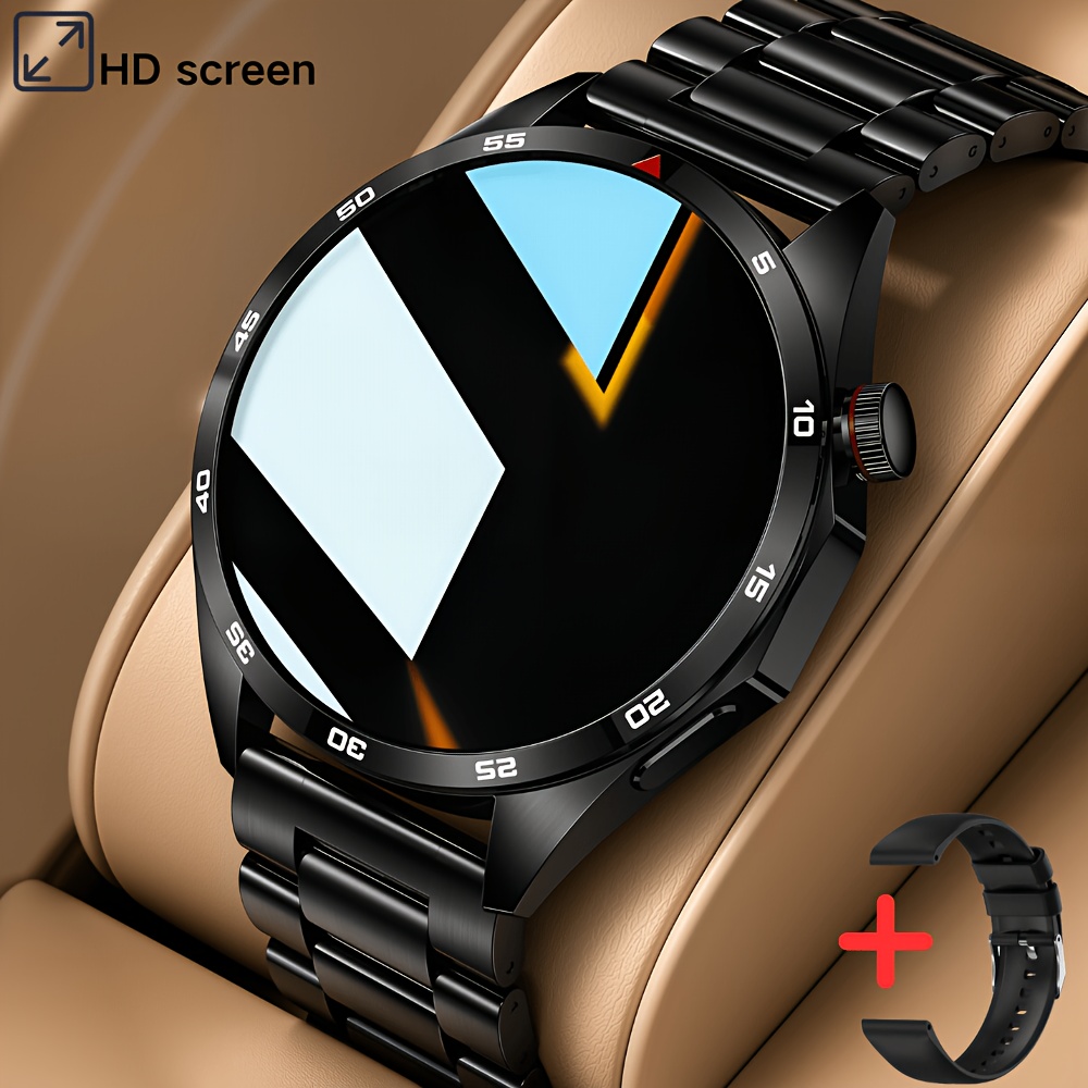 Erun Smartwatch Compatible For , Large Hd Touchscreen Smartwatch With Fitness , Step Counter, Sedentary Alerts, Music & Phone Calls/suitable For Adults, Alarm Clock, For And Devices
