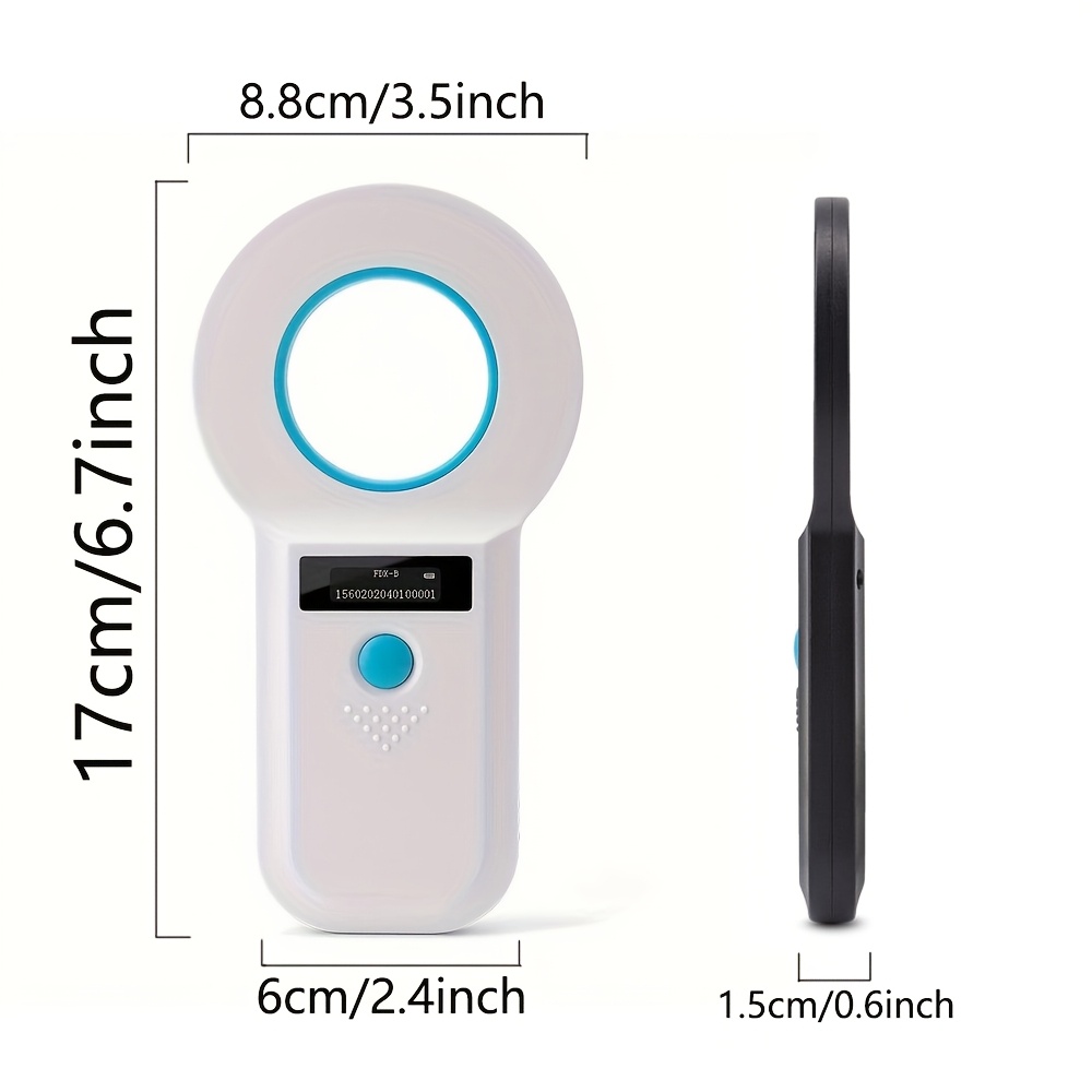 1pc Animal Tag Reader RFID Reader Animal Chip Scanner Pet Chip Reader Ear Tag Scanner Animal Tag Card Reader Dog Cat Cow Sheep Pet Identity Recognition Device - Image 2