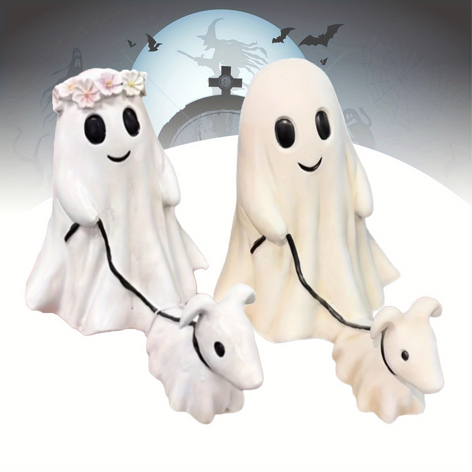 

[] Walking Dog Statue - Resin Halloween Decoration, Multi-functional Indoor Decor, Suitable For Home And Office