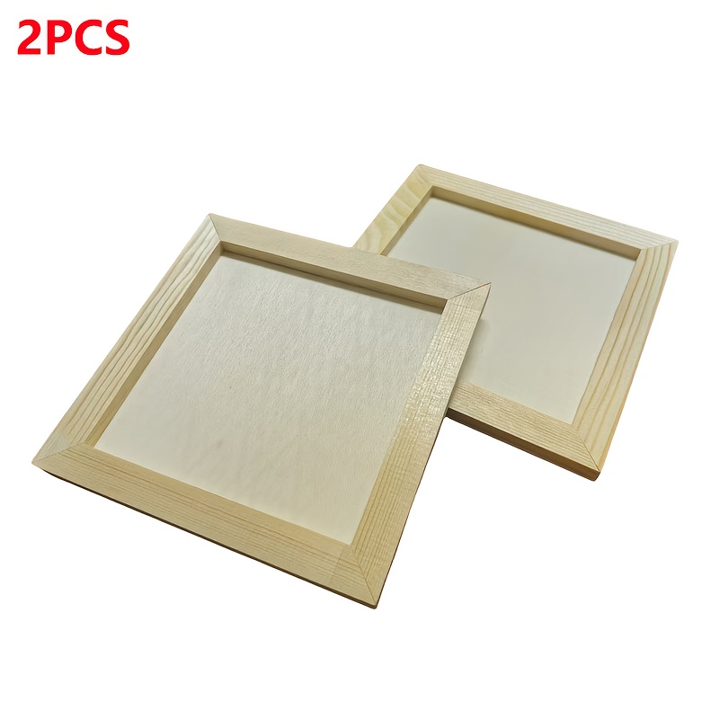 DIY Holz-Bilderrahmen Set – 18 Stück 10,2x15,2 Cm Mit Farben & Aufklebern Zum Basteln