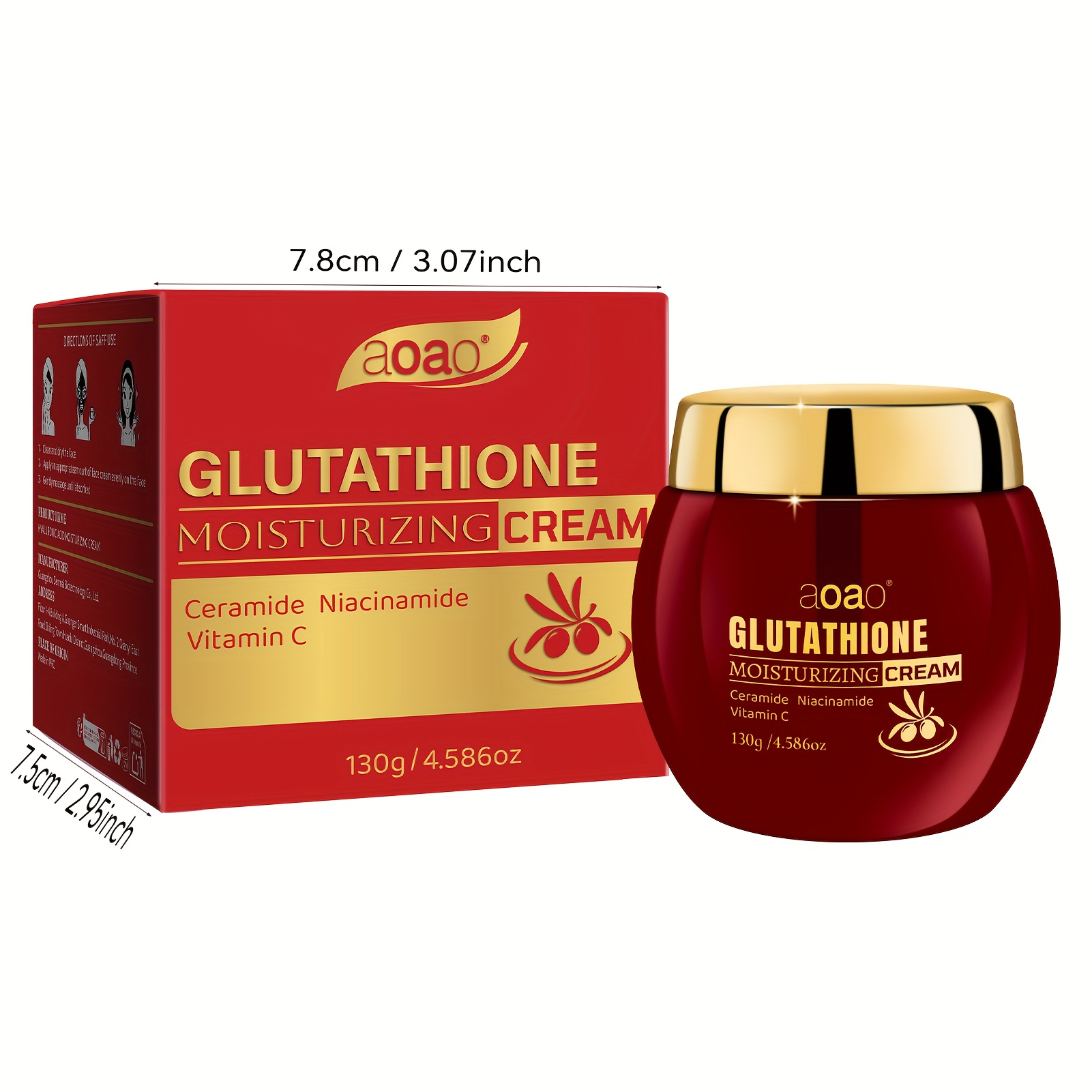 glutathione cream vitamin c hyaluronic acid
