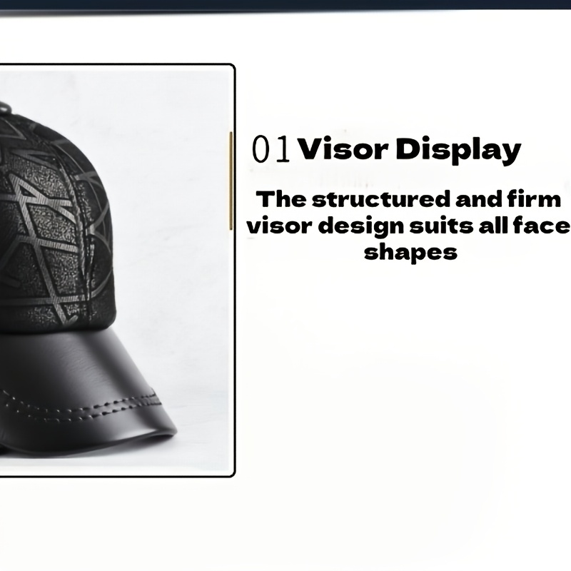 Men's Genuine Leather Baseball Cap, Soft Suede Style