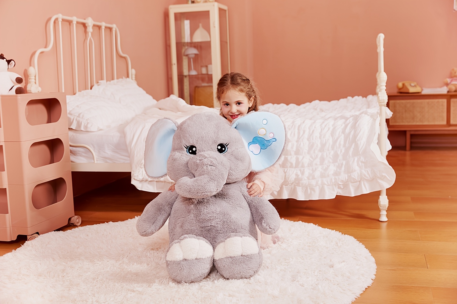   giant elephant stuffed animal plush toy large 30 cute   toys huge big size plushie gifts for kids details 0