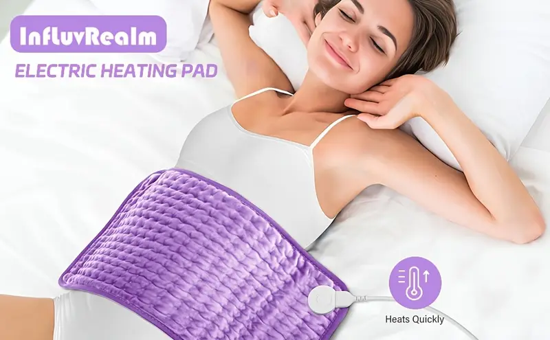 heating pad for back neck and shoulder soft flannel blankets electric blanket with 6 heat settings auto shut off machine washable birthday gifts for women men local warehouse Product details 4