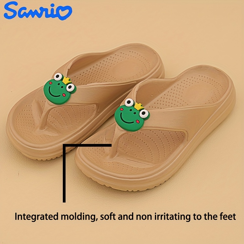     womens summer flip flops 4cm thick eva soft lightweight sandals with arch support non slip eva sole cartoon design for outdoor casual wear comfortable footwear   flipflops durable footwear Product details 6