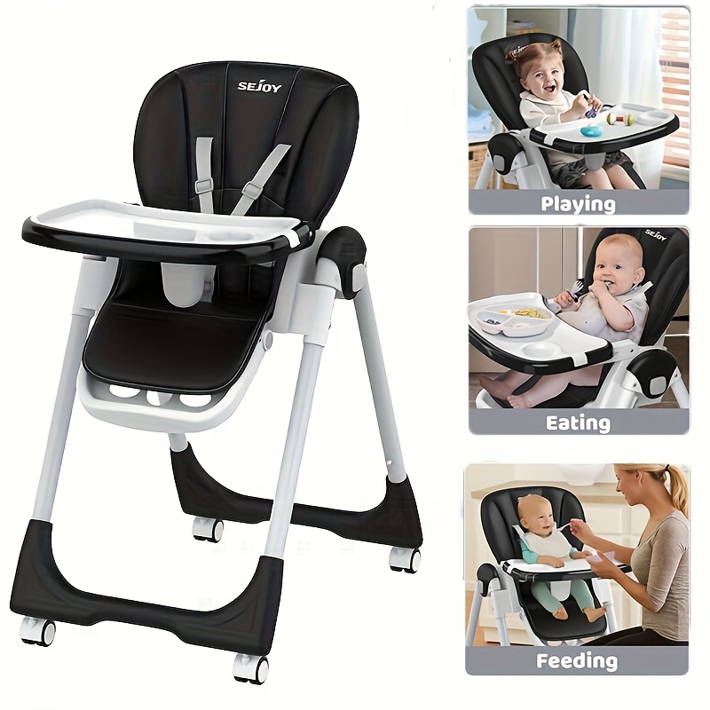 Bamboo Pedal Bamboo Baby High Chair Multi-Function Restaurant High