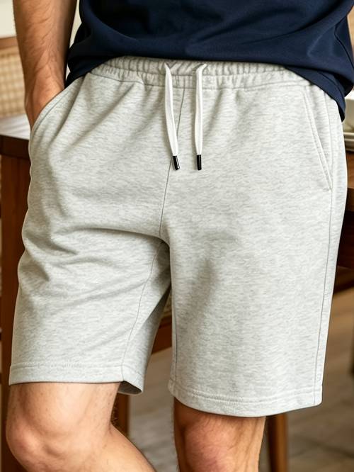 mens summer outdoor sports straight shorts with slanted pockets on daily casual and practical in four colors dark gray gray gray