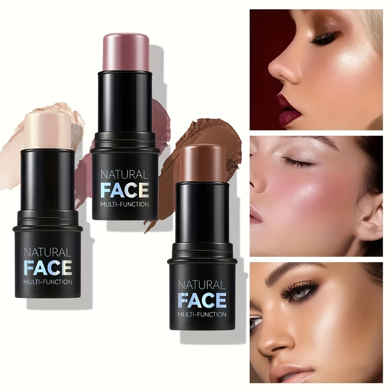 

Face Contouring Multi-functional Makeup Stick, Highlighting And Blush Cream, Non-greasy Cream Contour Sticks, Face Contouring Pen For Flawless Makeup - Perfect Gift For Women And Girls