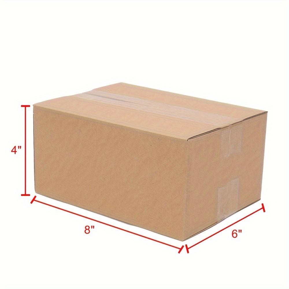 

100 Pcs Packaging Box Express Box Corrugated Packaging Box 8x6x4