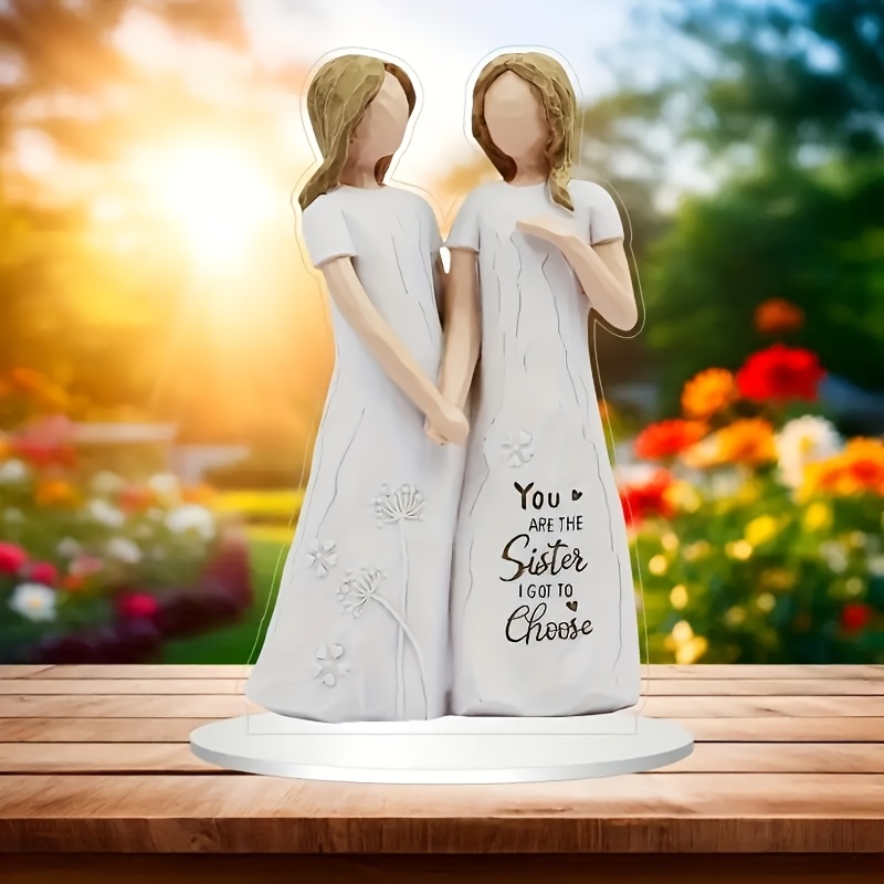 

Sister Acrylic Figurine, Transparent 2d Precious Decor, Multipurpose Tabletop Sign & Plaque For , Ideal For All , Perfect Gift For , No Electricity Needed