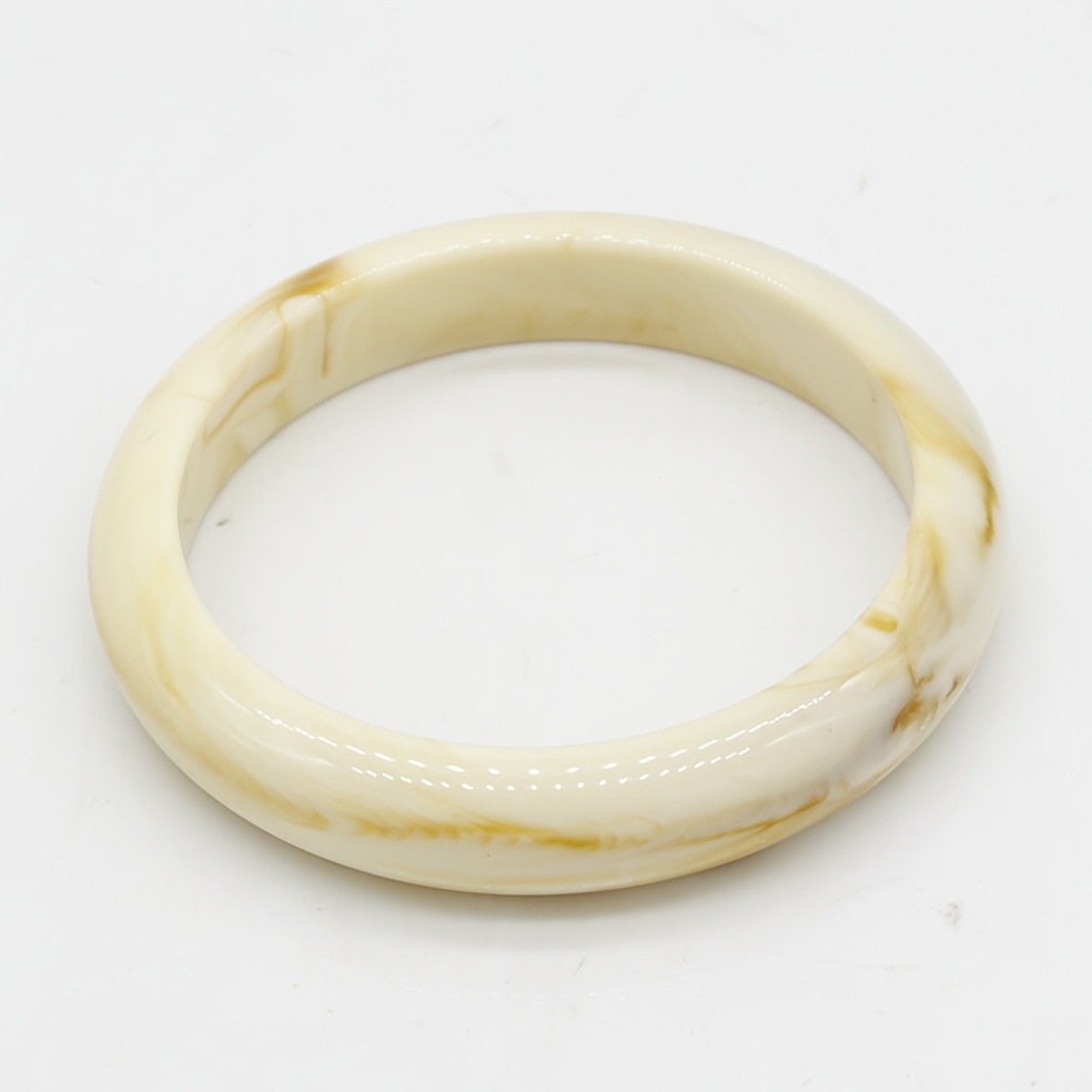 2pcs Vintage Boho Style Resin Bangle Bracelets for Women