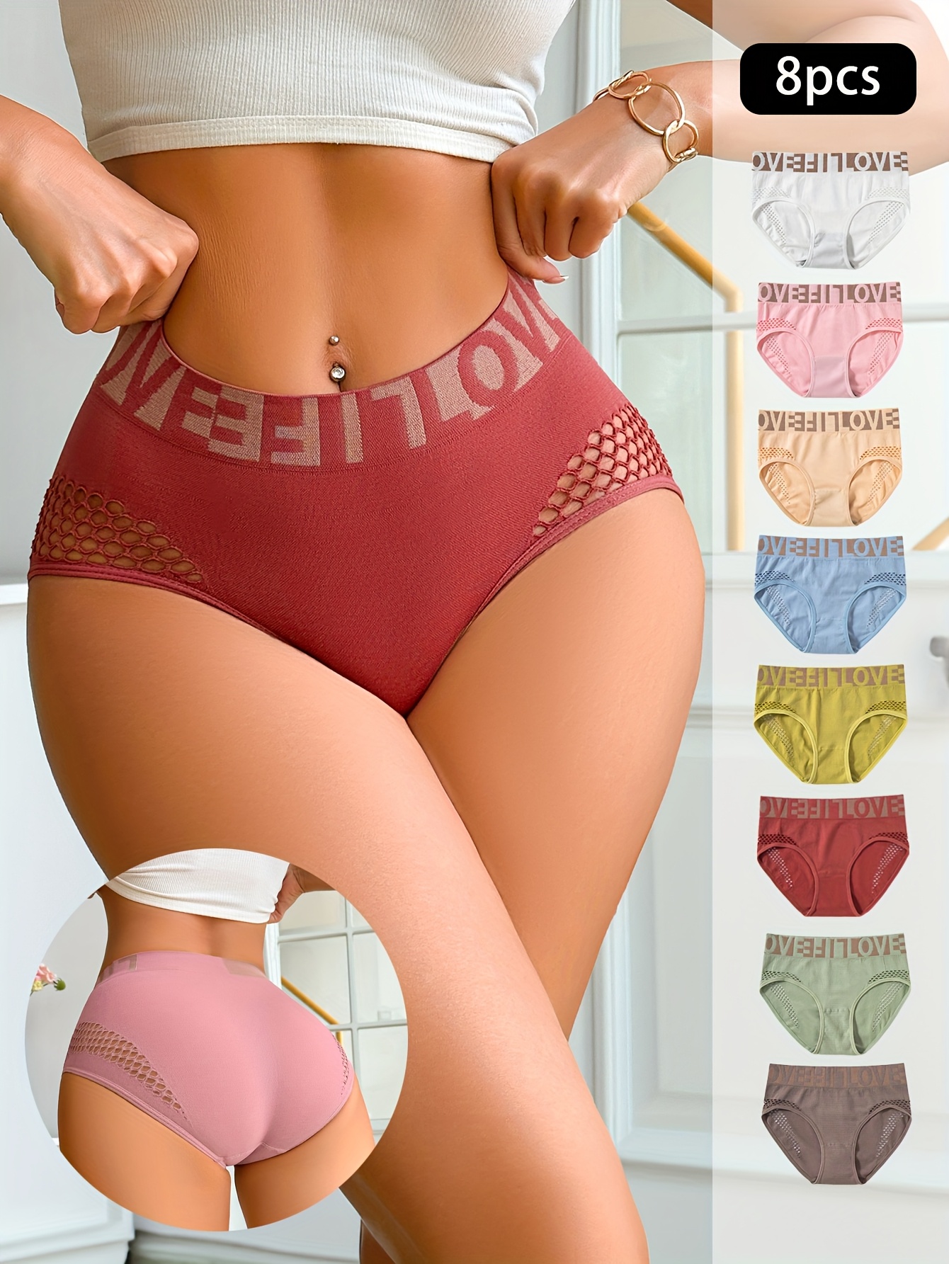 8er Set Damen Slip