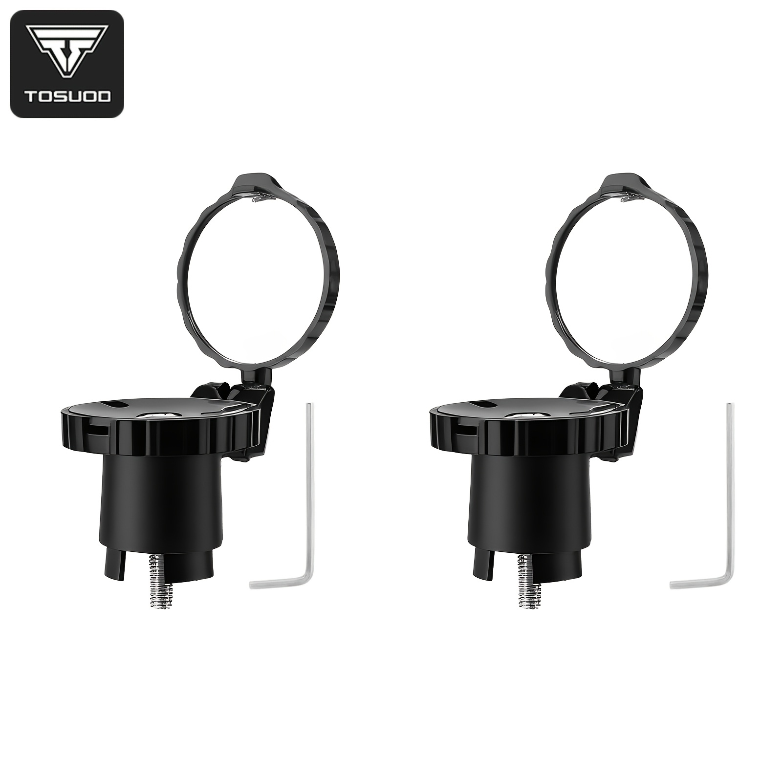E-shop TOSUOD 1 Stück/2 Stücke Hochleistungs-verstellbare Weitwinkel-Fahrradspiegel für Lenkerenden - Faltbare HD-Konvex-Rückspiegel mit 21-22mm