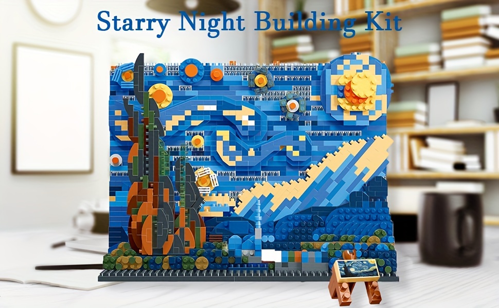 Building Blocks Van Gogh's Famous Painting offers Starry Sky - 1858 pcs