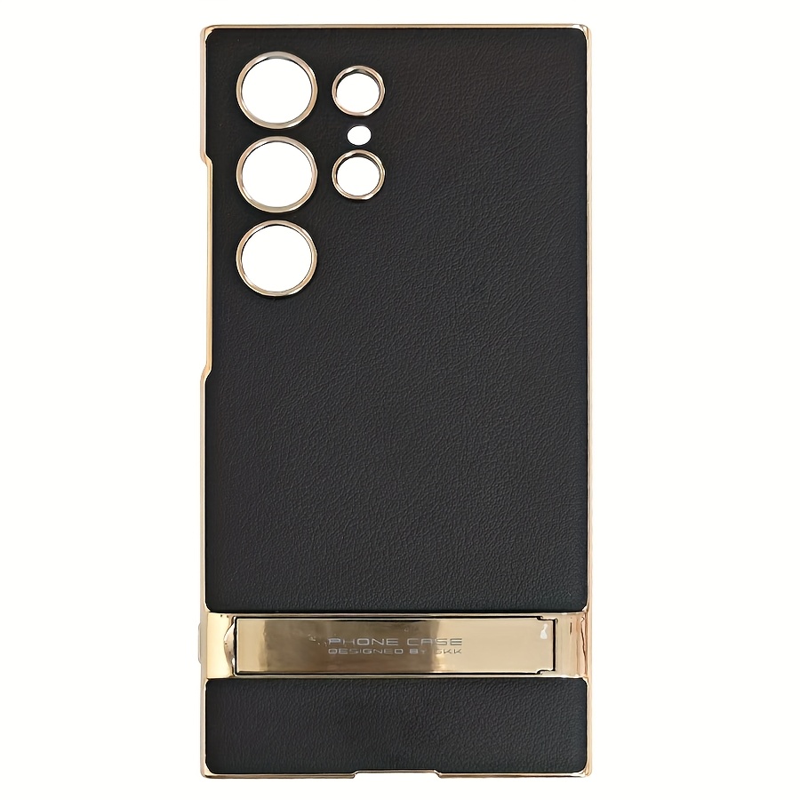 TEMU Phone Case: Custom Fashion High-end Case, Pc Material, Soft, Gold-plated Frame, Gold Can Choose Gold Or Silver Letters, With Multi-file