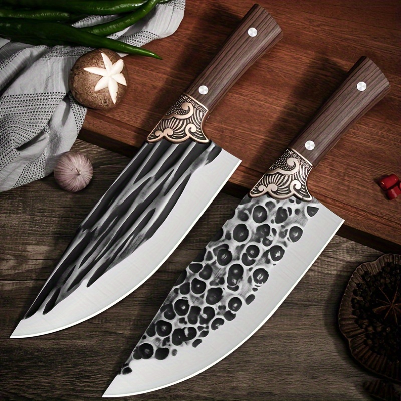 

A Professional Meat Cutting Knife With A Sharp Edge, Made Of Stainless Steel Material Suitable For Outdoor Camping And Kitchen Use