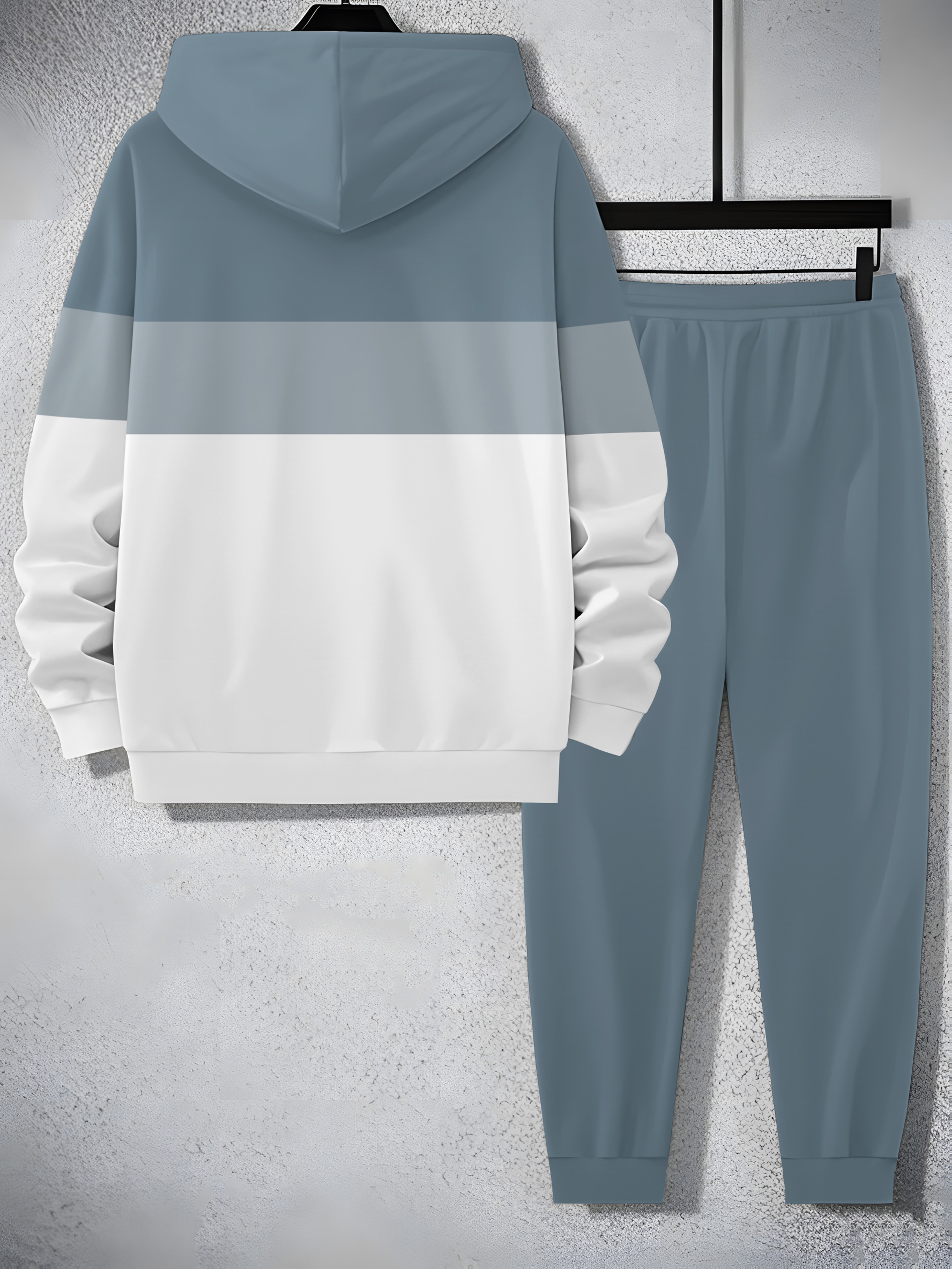   2025 mens trendy sweatshirt set two piece sweatshirt and pants sporty print elements christmas halloween special Product details 4