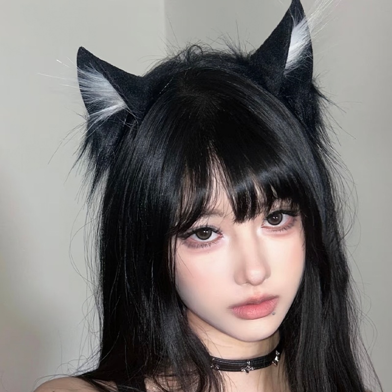 TEMU Cat And Fox Artificial Ear Headband - Cute Clothing Additions, Handmade Animal Ear Hair Ties, Cosplay Hair Additions, Clothing, Design, Soft