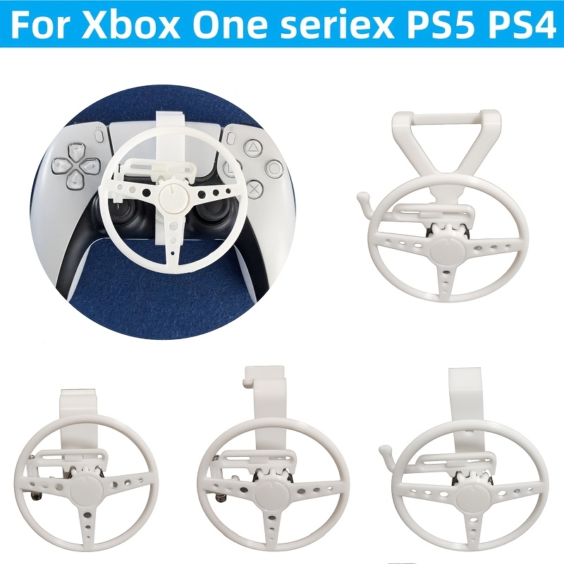 

1pc Mini Steering Wheel For Ps5/ps4/ 1 /, Plastic Racing Handle Accessory, No Battery Required