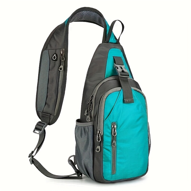 TEMU Women's Lightweight Diagonal Backpack With Adjustable Strap - Compact Nylon Bookbag Suitable For Daily Commute, Travel, & - Zipper Closure,
