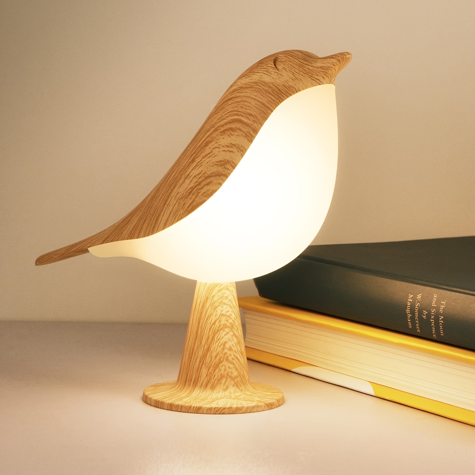 

1 Set Of Bird Touch Lights Suitable For Bedrooms, Dimmable Cordless Bird Night Lights, Usb Rechargeable Touch Table, And Table Lamp With Aroma Diffuser (two Colors Optional)