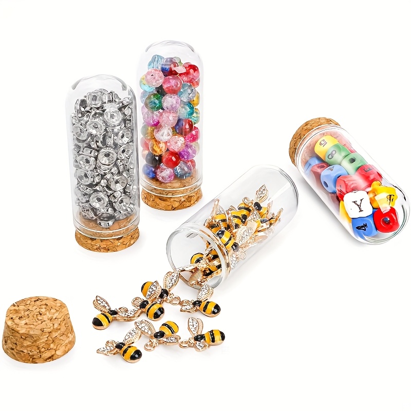 36 Pack Glass Cloche Dome Bottles with Cork Stoppers