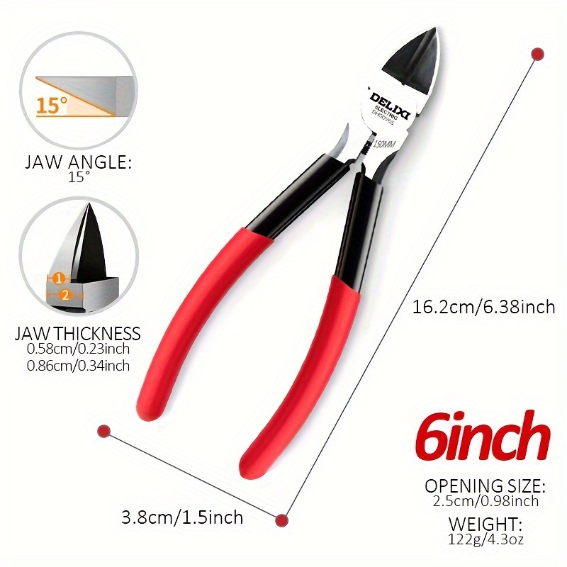 Temu – TEMU Electric Nozzle Pliers Thick Diagonal Pliers Scissors Pliers For Industrial-grade Electricians