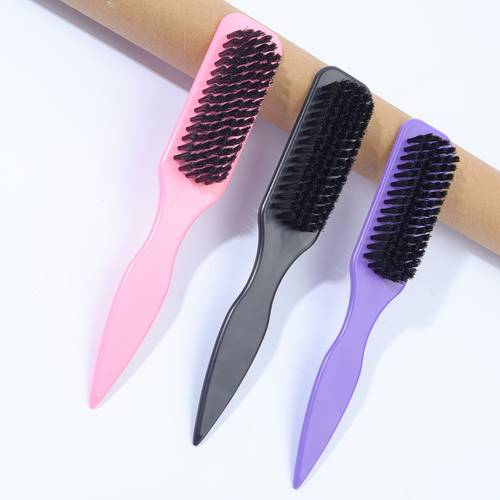 1pc slick back hair brush for sleek ponytail bun smoothing hairs flyaways edge controlbackcombing teasing hairbrush withwide rat tail for sectioning parting hair brush accessories for barber travel essentials