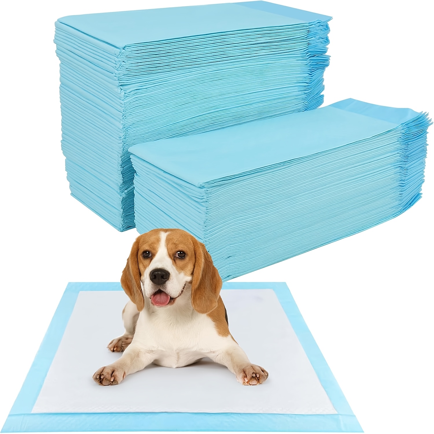 Image of Dog Training Pads 100 Count, 60 X 60cm Puppy Pee Pads, Incontinence Care Pads, Disposable Pet Use, Leak-proof Five-layer Design, Suitable For Dogs And Puppies