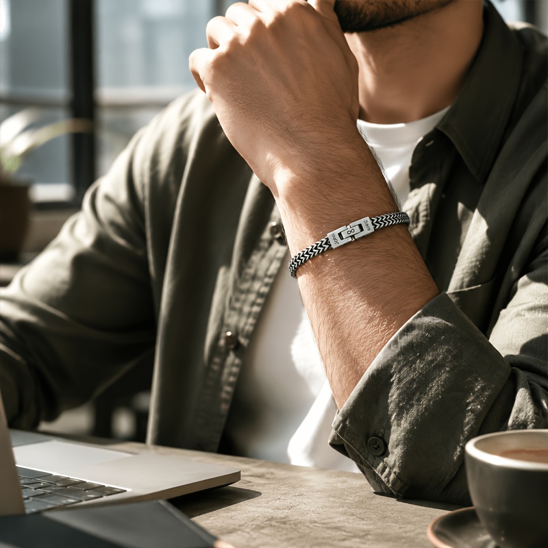 Personalized Stainless Steel Bracelet for Custom Engraving
