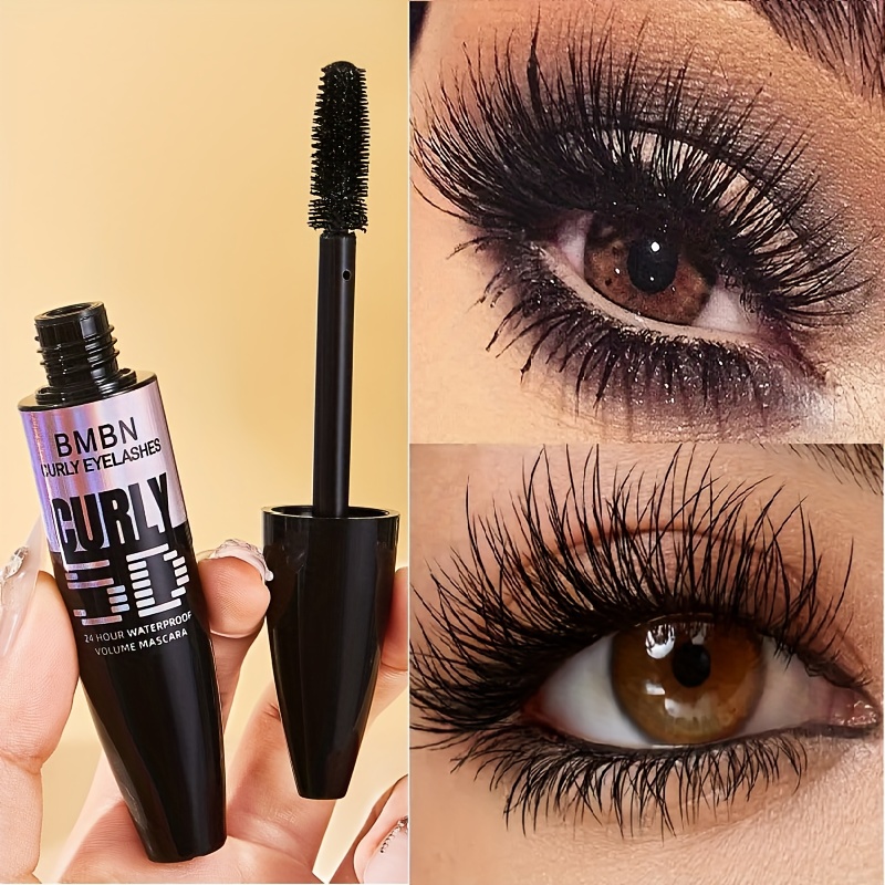 waterproof 5d fiber eyelash mascara long lasting sweat proof formula for   lengthened and curly lashes with   head ideal for parties music festivals and mothers day gifts black