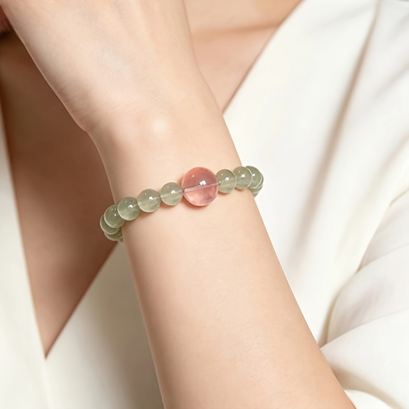 Icy Grape Stone Powder Imitation Crystal Bracelet, Unique Design