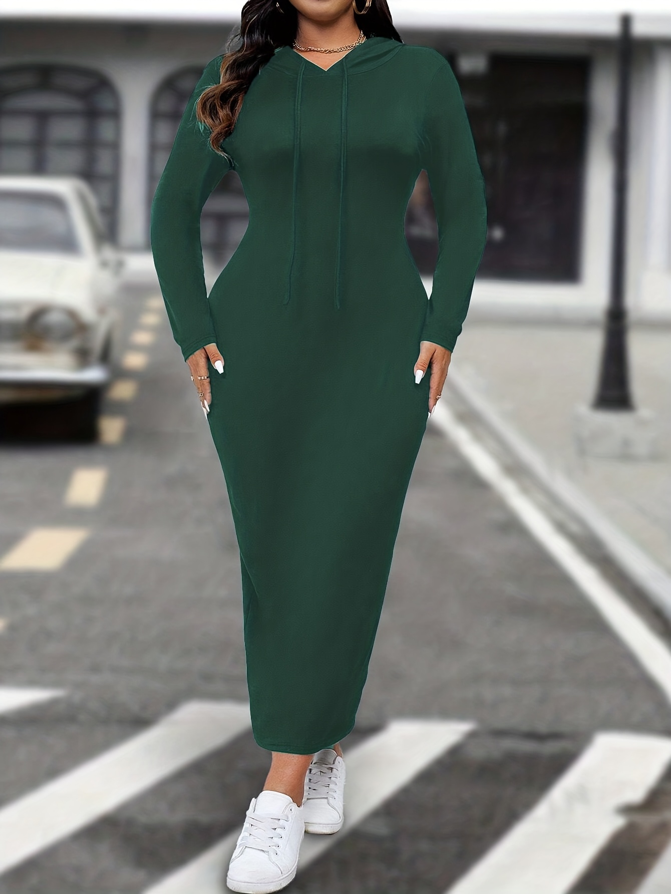 navy blue dress for baby girl 21 Plus-Size Winter Maxi Dresses to Free Your Legs main image 1