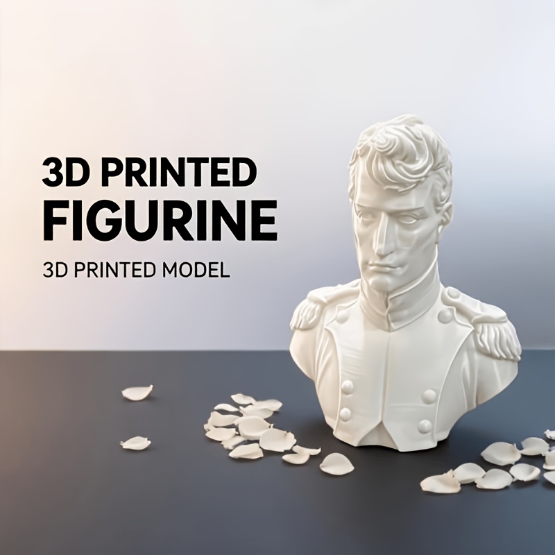 TEMU Art 3d Printed Decor, Suitable For Desktop Decoration. Napoleon Bonaparte Bust 3d Decorative Sculpture, Suitable For Restaurants, Cafes, Bars,