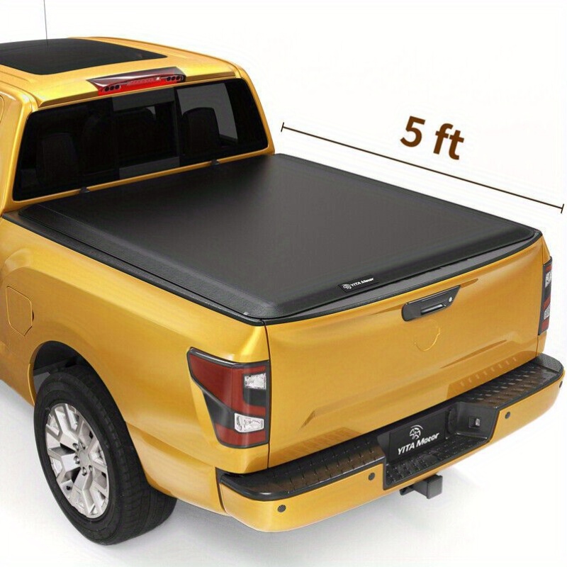 

5 Ft Truck Bed Tonneau Cover - Up For Frontier 2005- 2024 Waterproof