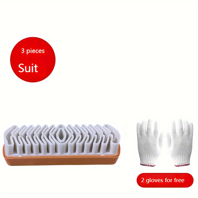 TEMU 3er Set Auto Innenraum Reinigungswerkzeuge, Silikon Reinigungsbürste, Auto Detailing Bürste, Detail Bürste, Auto Zubehör.