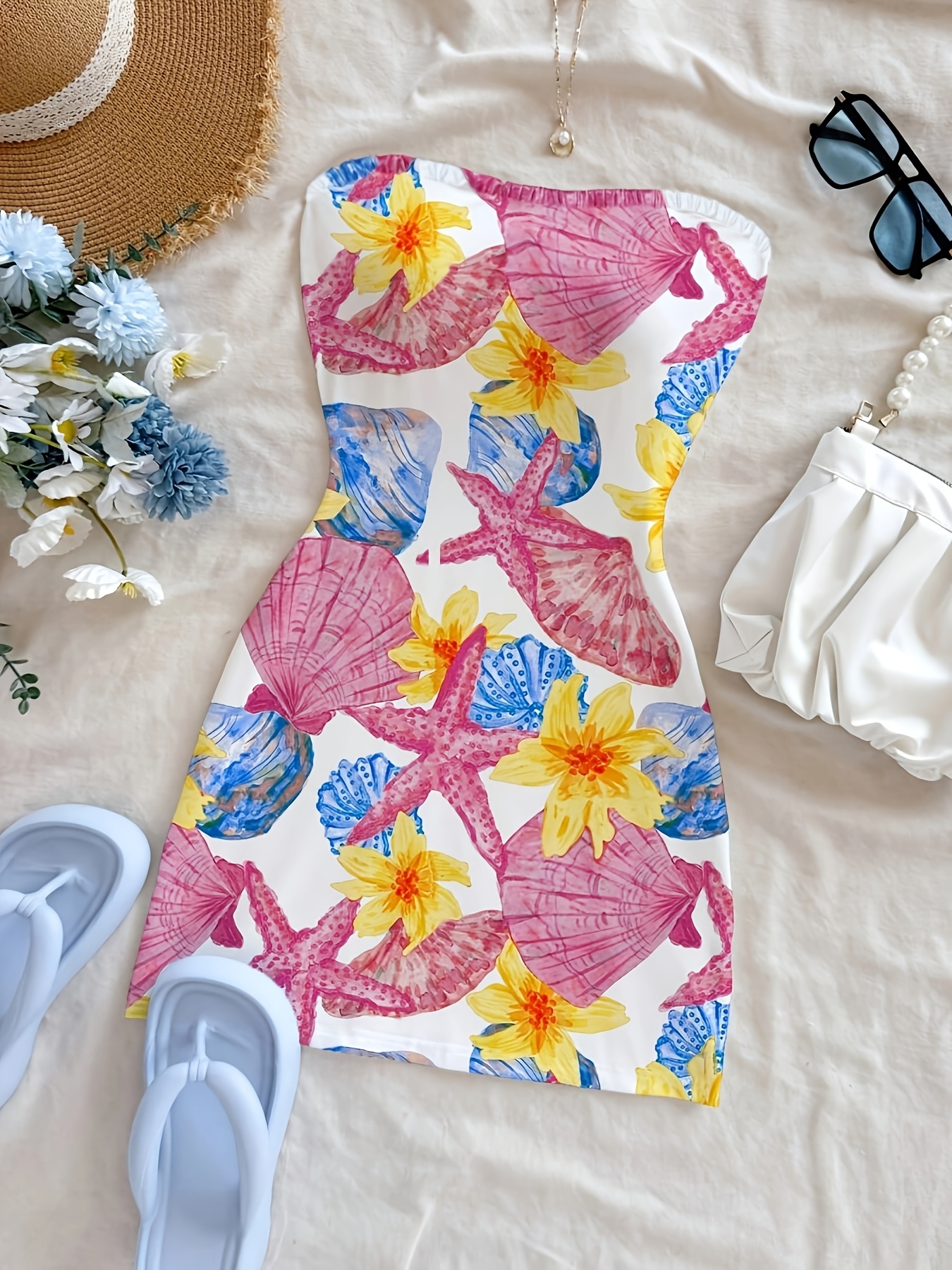 womens nautical shoulder boat neck mini dress short beach - Temu Mauritius