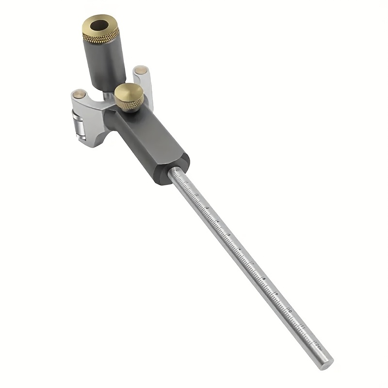 TEMU Outil de traçage en bois pour menuiserie, règle à tracer à double linéaire et en arc, outil de traçage de parallèles, jauge de mesure, outils de
